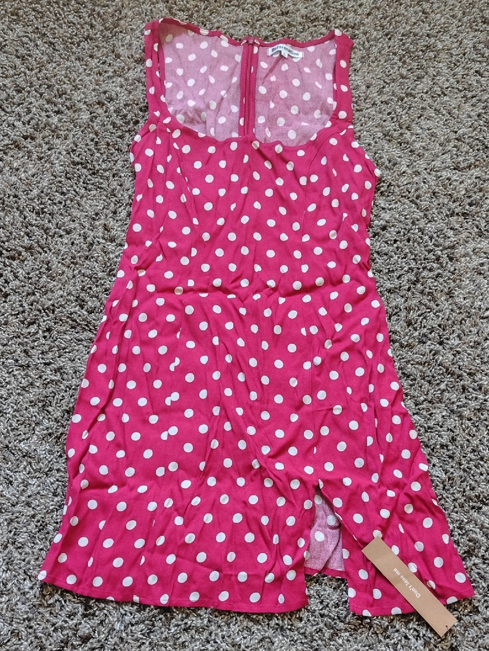 Reformation Red Polka Dot Dress